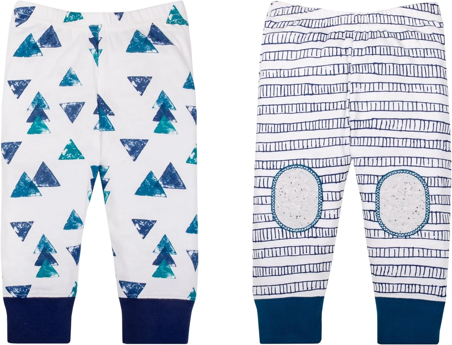 Lamaze Baby Boys' Super Combed Natural Cotton Pull on Jogger Pants, 2 Pack