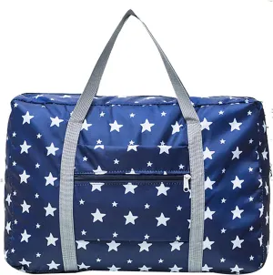 Large Capacity Folding Travel Bag,Foldable Large Capacity Travel Duffel Bag Oxford Handbag Waterproof Gym Shoulder Bag for Training(Color:Star)