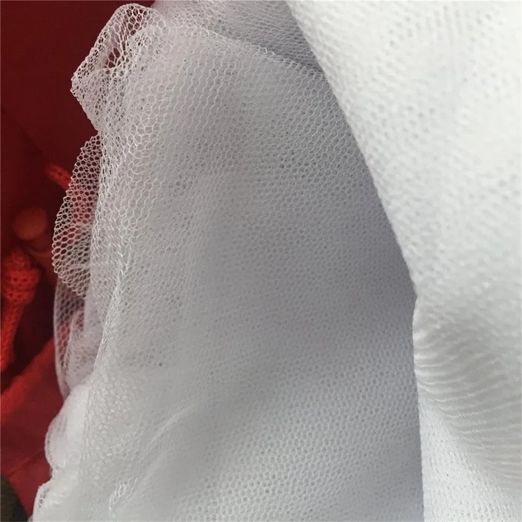 Large Mosquito Net for Bed - Portable Folding Mosquito Net | Easy to Install, Decorative Rectangular Canopy for Home, Travel & Camping | Includes Carry Bag (White, 1.8x2M)