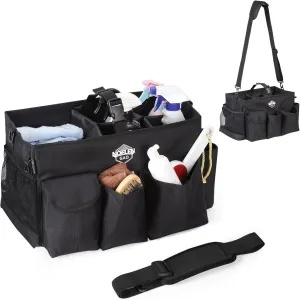 Large Wearable Cleaning Caddy Bags with Handle and Shoulder and Waist Straps,for Cleaning Supplies,for Furniture Storage,Car Organizer