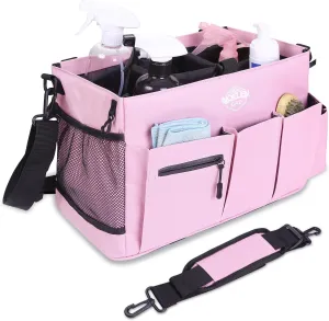 Large Wearable Cleaning Caddy Bags with Handle and Shoulder and Waist Straps,for Cleaning Supplies,for Furniture Storage,Car Organizer