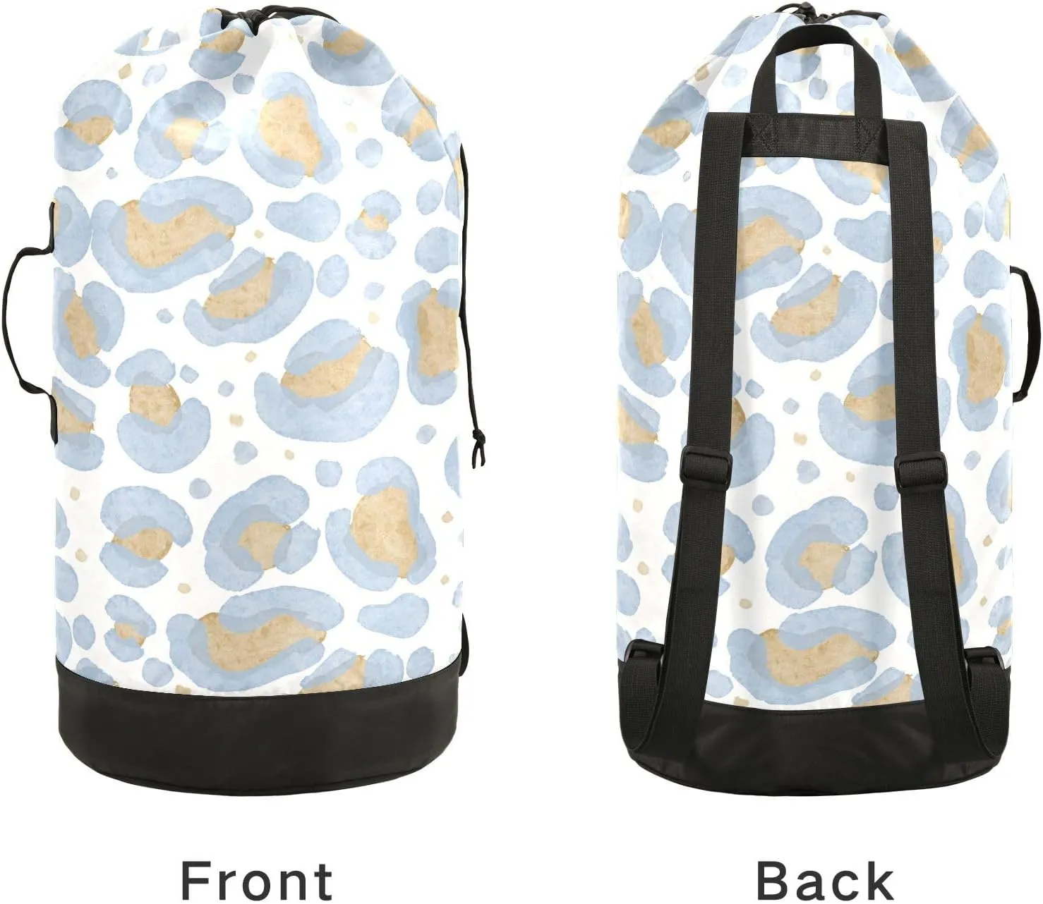 Laundry Backpack Laundry Bag with Adjustable Shoulder Straps Handle Dirty Laundry Bag for Traveling Camp College Dorm Heavy Duty Waterproof Large Capacity Animal Print
