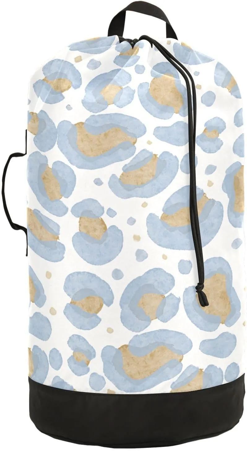 Laundry Backpack Laundry Bag with Adjustable Shoulder Straps Handle Dirty Laundry Bag for Traveling Camp College Dorm Heavy Duty Waterproof Large Capacity Animal Print