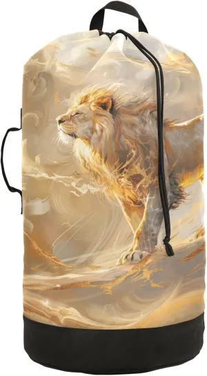 Laundry Bag Backpack Waterproof Beach Bag Clothes Hamper Bag Sunrise Vortex Large for Travel Camping Hiking Foldable Lightweight