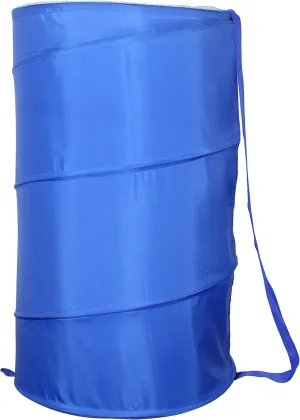 Laundry Basket 18"x30" - Pop Up Hamper - Collapsible, Foldable Laundry Bag in Blue