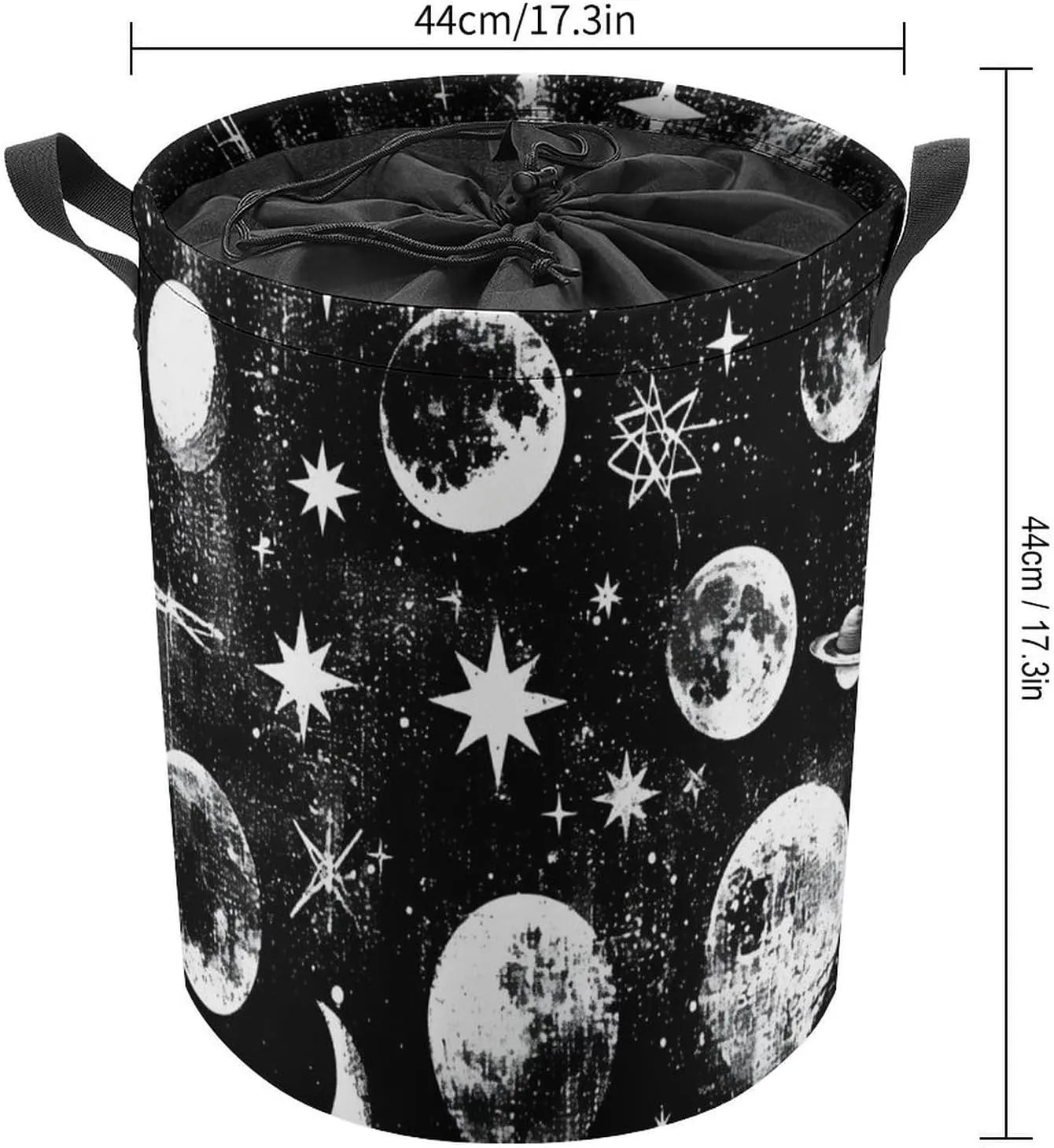 Laundry Hampers, Large Drawstring Laundry Bag, Removable Laundry Bags, Collapsible Storage Bin with Handles for Home Organization, Kids Room, Nursery Nature