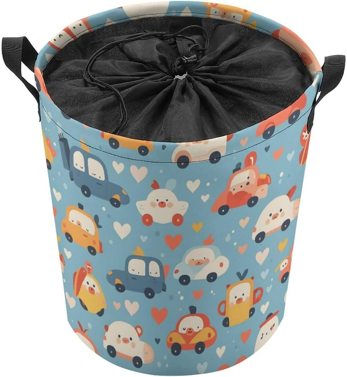 Laundry Hampers, Large Drawstring Laundry Bag, Removable Laundry Bags, Collapsible Storage Bin with Handles for Home Organization, Kids Room, Nursery Textile