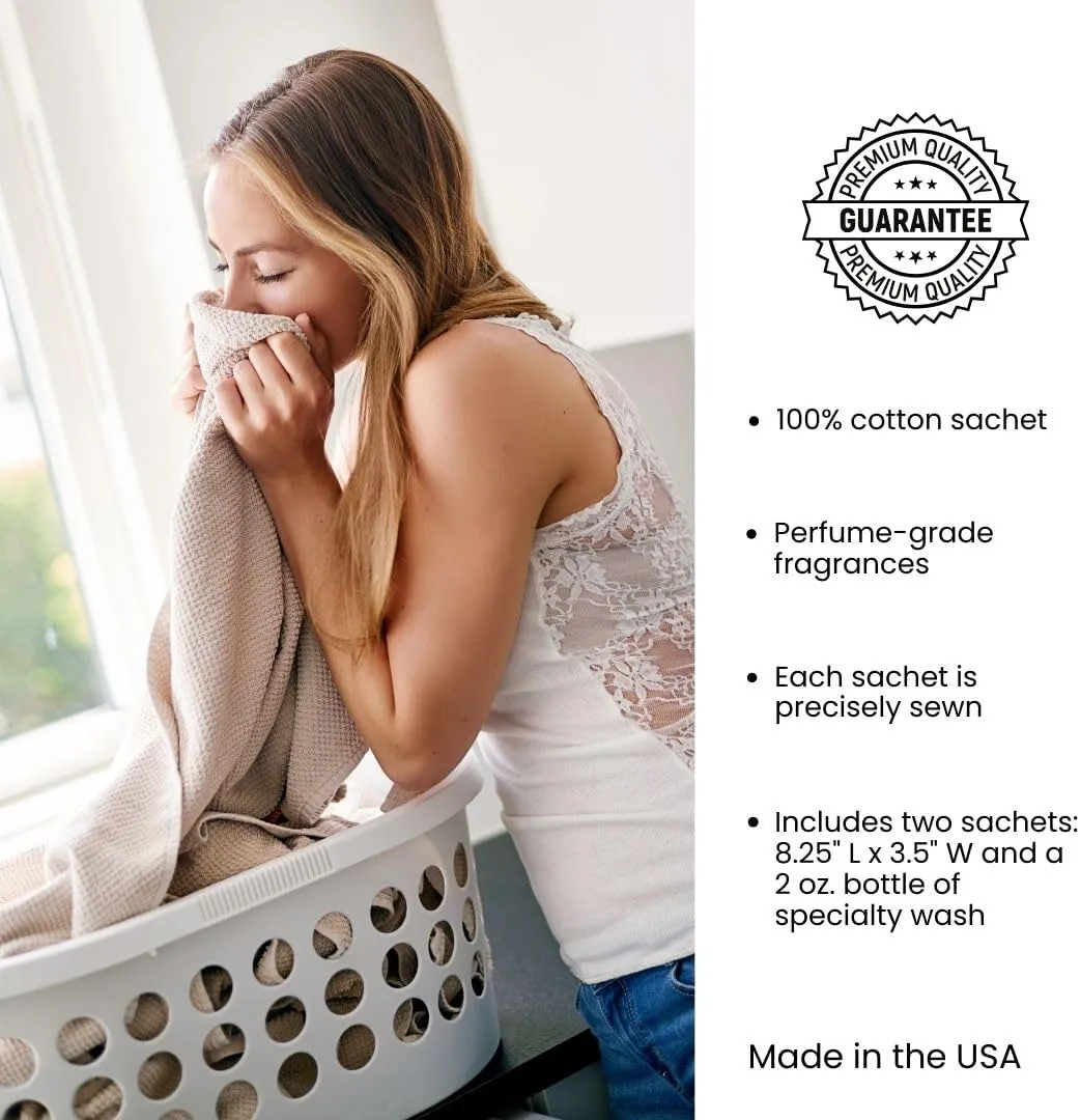 Le Blanc® Summer Verbena Double Pack Dryer Sachet - Luxury Scented Fabric Sachet for Your Dryer (1 Pack)