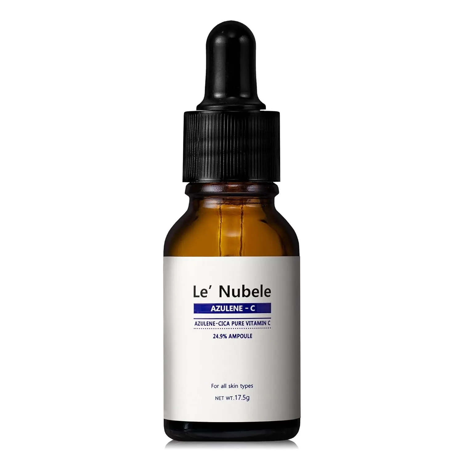 Le' Nubele Azulene-Cica Pure Vitamin C 24.9% Ampoule | High-Strength Vitamin C Serum with Azulene & Cica | Korean Skincare for Radiant & Soothing Skin | 17.5g
