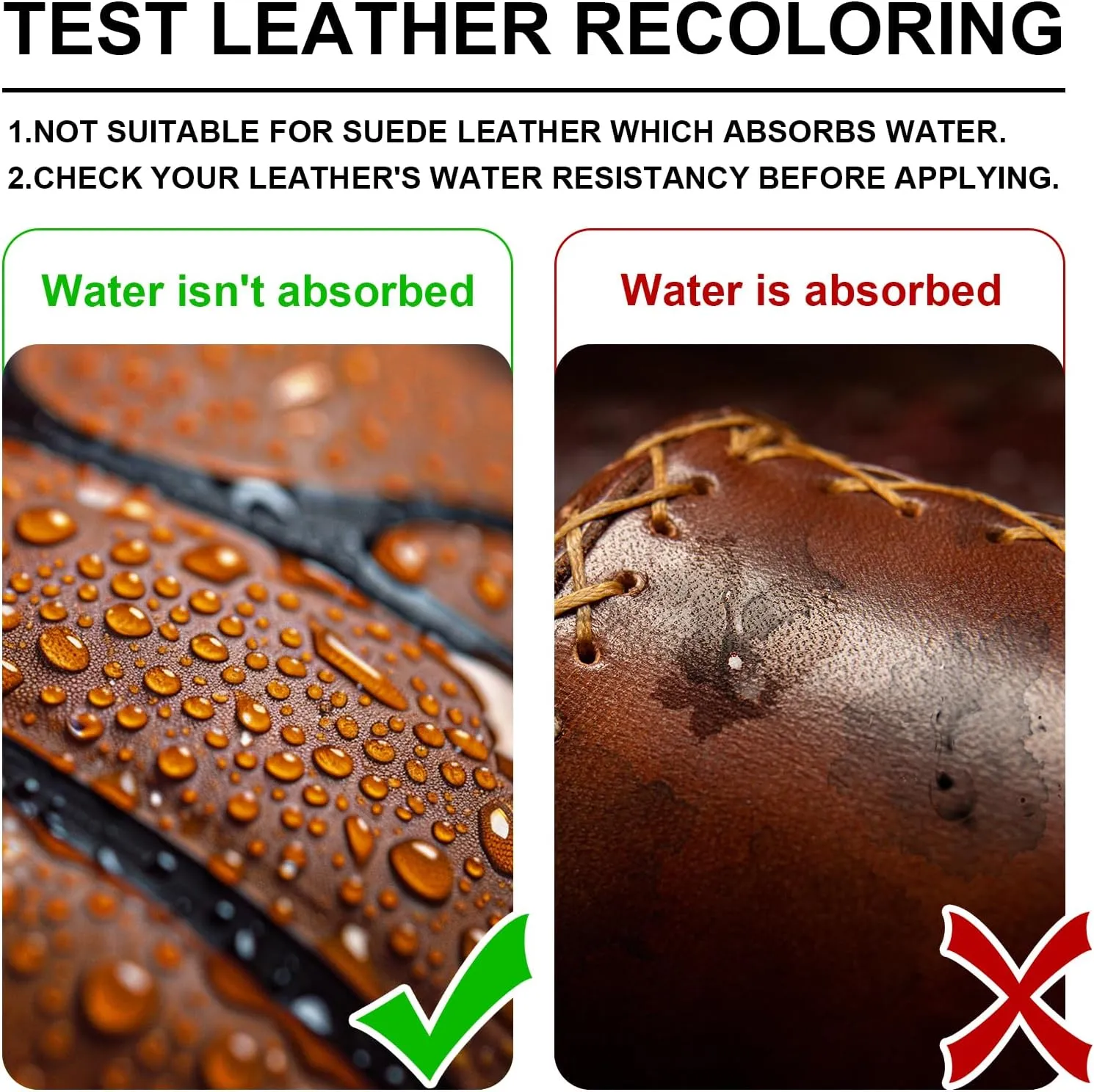 Leather Cleaner and Conditioner Kit for Car Seats and Interiors Seats, Boots, Bags Works on Natural, Synthetic, Pleather, Faux Leather