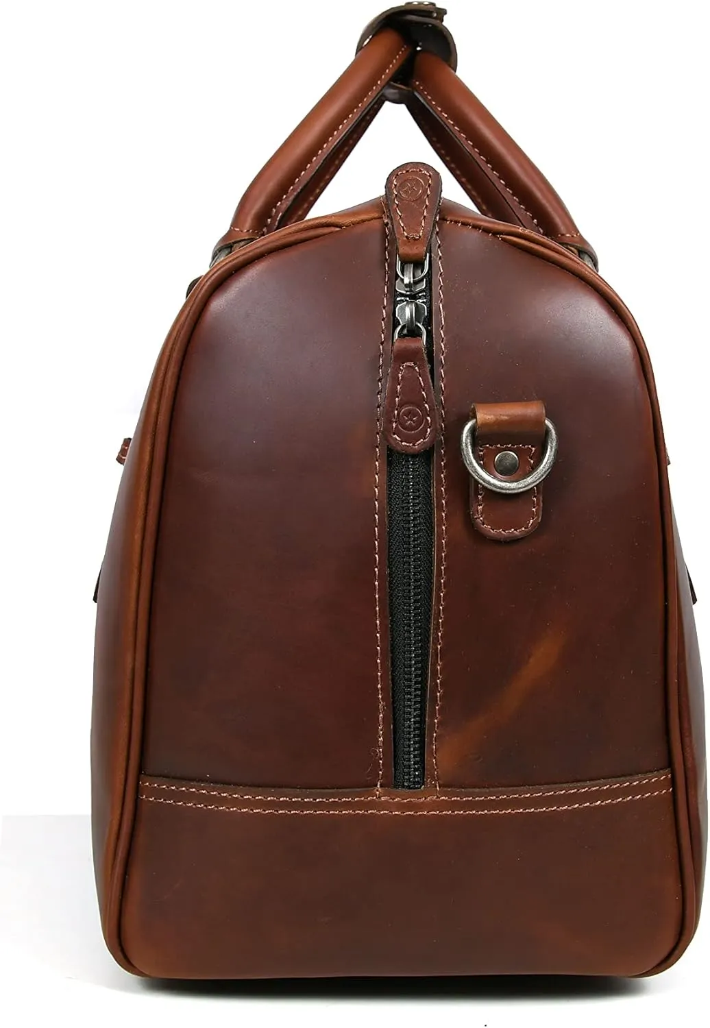Leather Travel Duffel Bag | Gym Sports Bag Airplane Luggage Carry-On Bag | Gift for Father's Day by Aaron Leather Goods