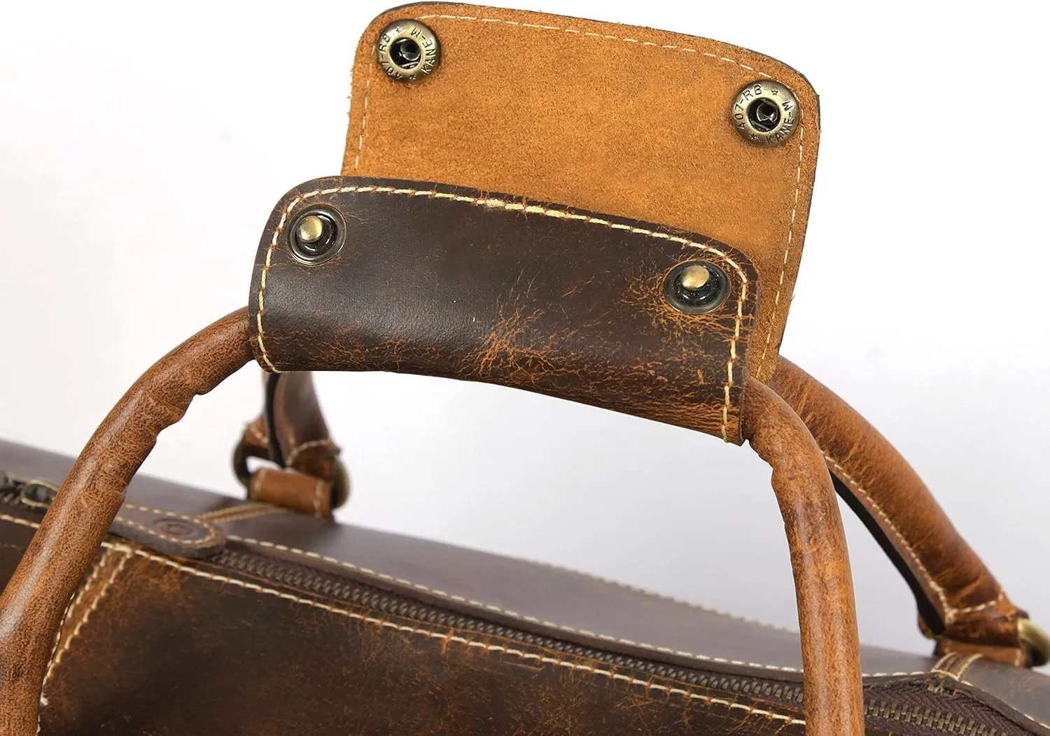 Leather Travel Duffel Bag | Gym Sports Bag Airplane Luggage Carry-On Bag | Gift for Father's Day by Aaron Leather Goods