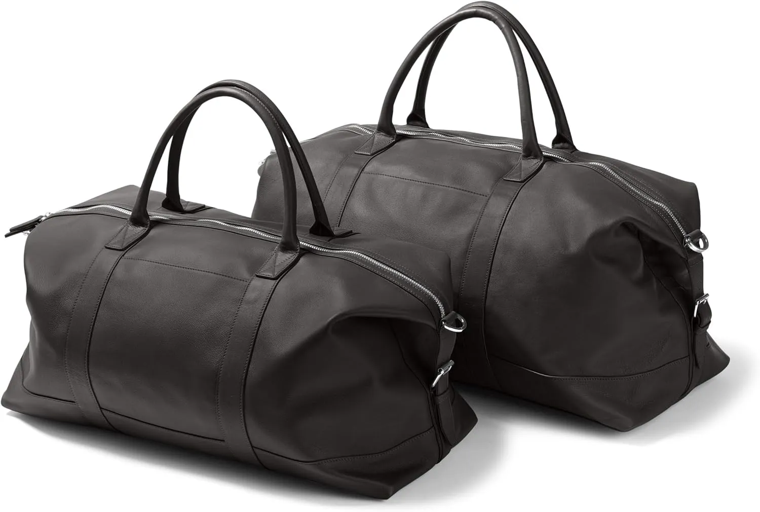 Leatherology Black Onyx His and Hers Kessler Duffle Set