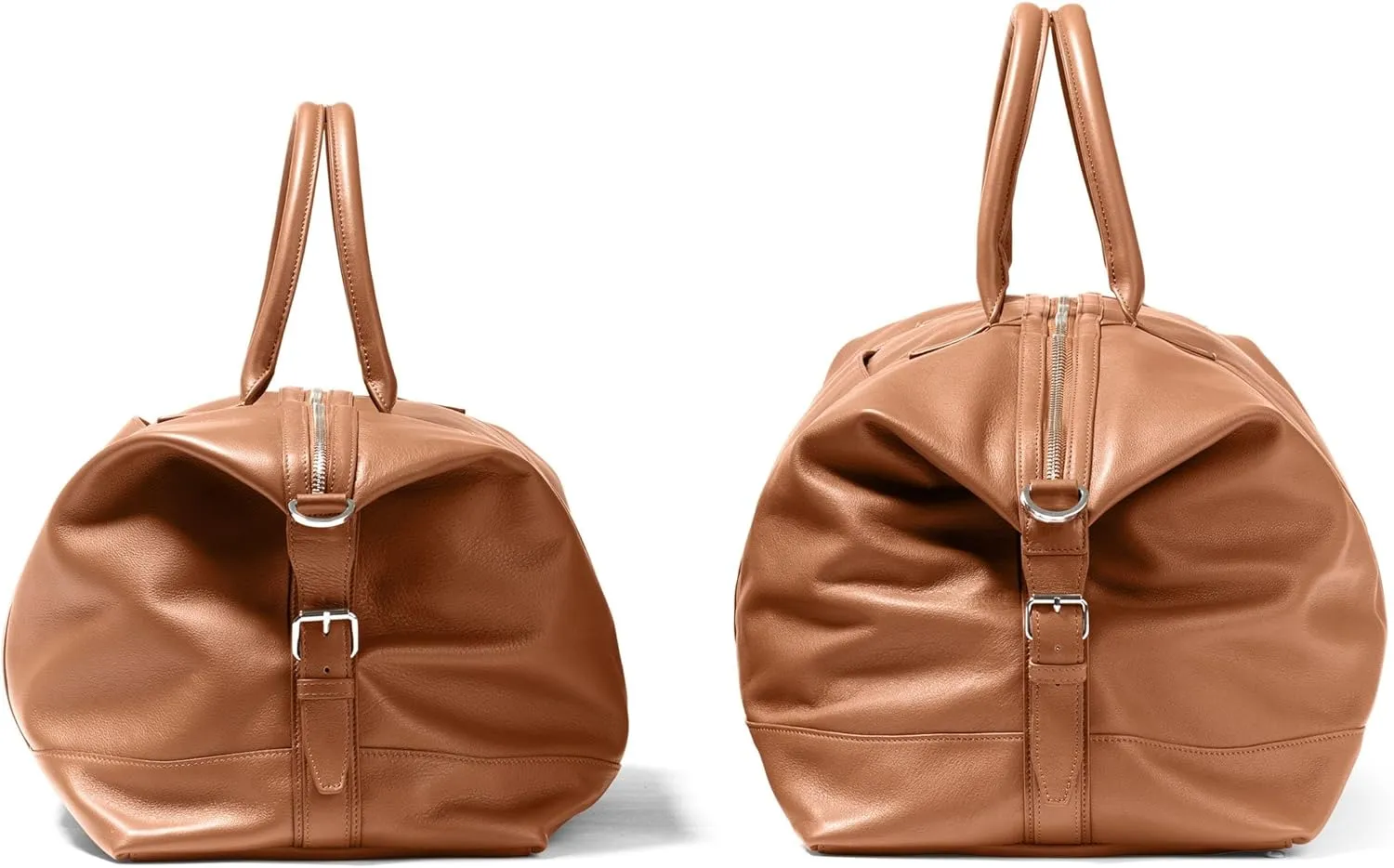 Leatherology Cognac His and Hers Kessler Duffle Set