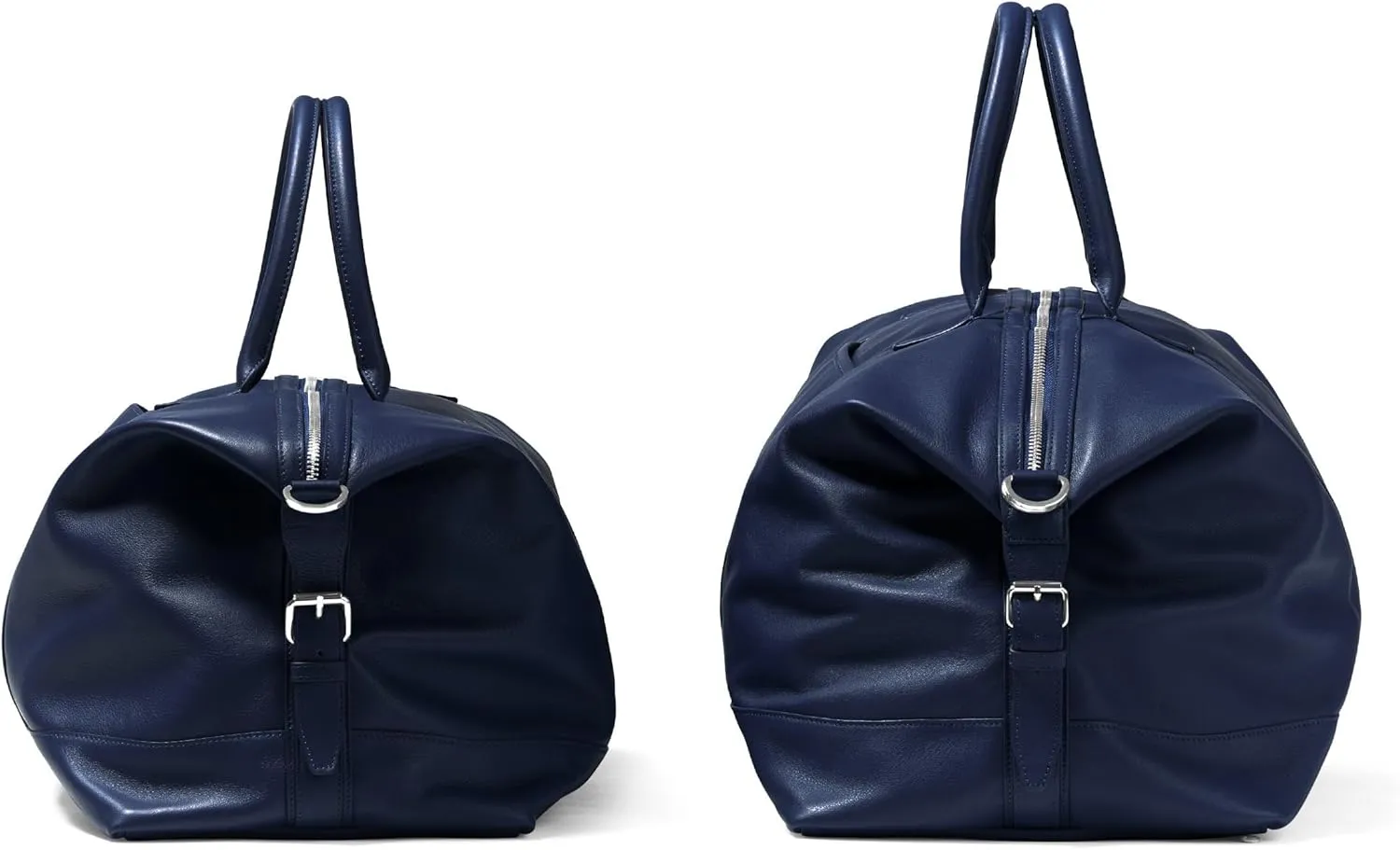 Leatherology Navy Blue His and Hers Kessler Duffle Set