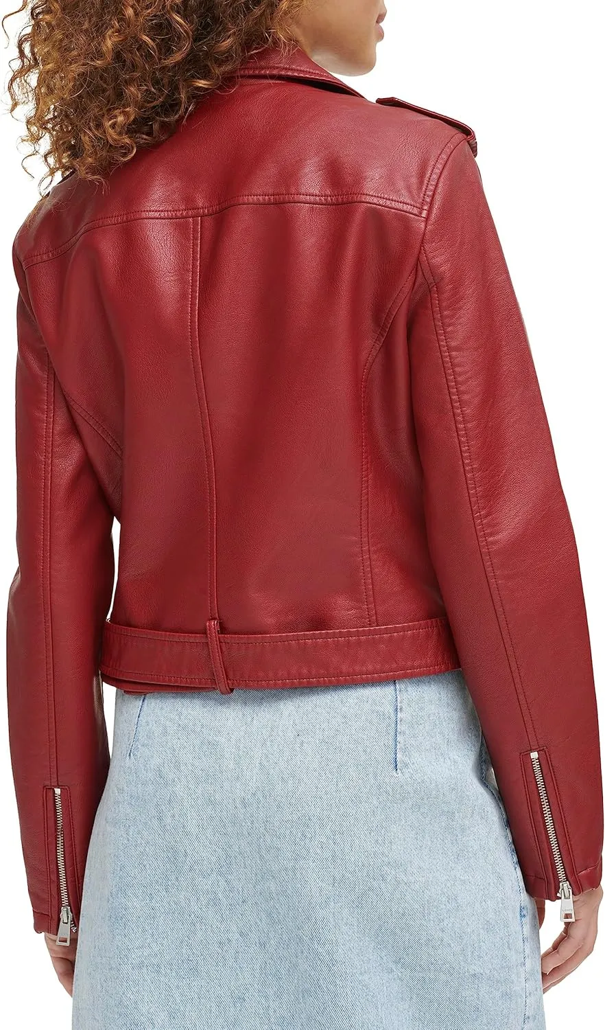 Levi's Women's Belted Faux Leather Moto Jacket (Regular & Plus Size)