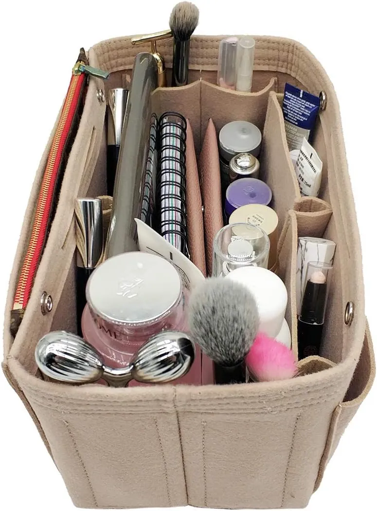LEXSION Felt Purse Organizer Insert - Multi Pocket Bag in Bag Organizer Shaper