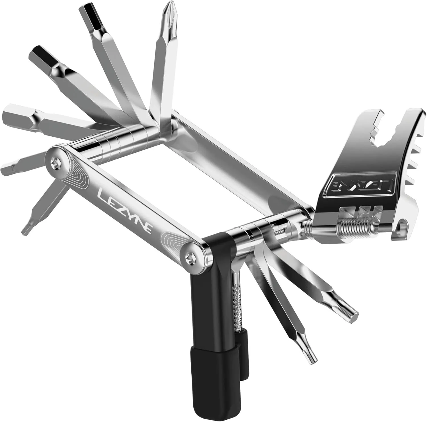 LEZYNE SV PRO 17 Bicycle Multi-Tool, Alloy Side Plates, Stainless Steel Bits, Hex 2/3/4/5/6mm, T10/T25, Phillips, Chain Breaker, Bike Tool