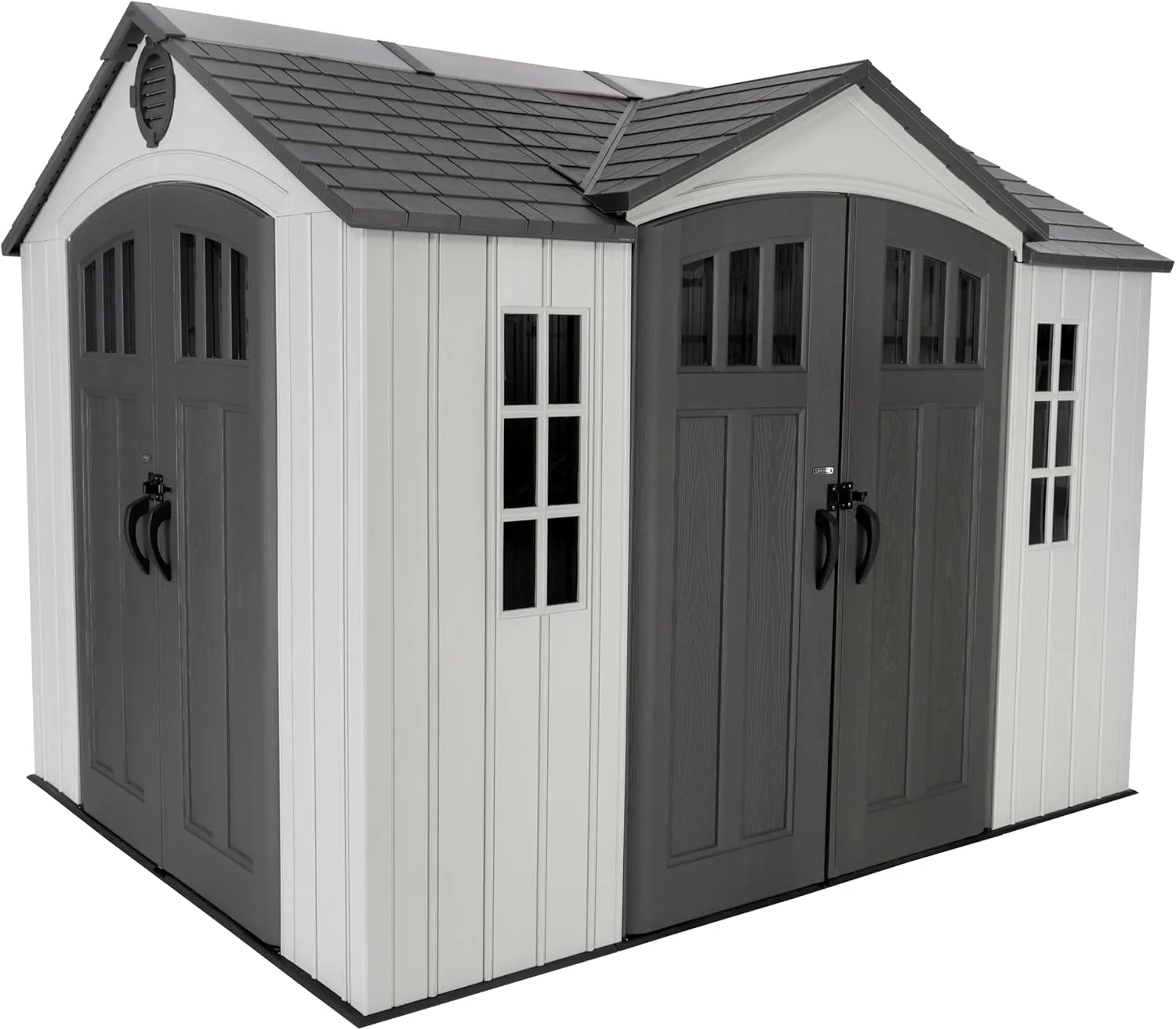 Lifetime Dual Entry Outdoor Storage Shed, 10 x 8 Foot