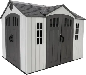 Lifetime Dual Entry Outdoor Storage Shed, 10 x 8 Foot
