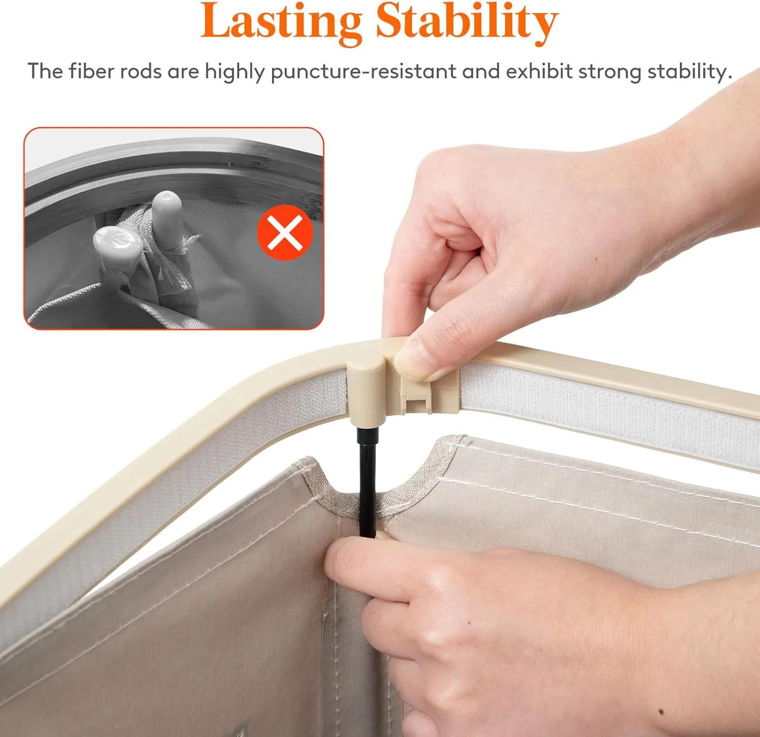 Lifewit 100L Laundry Basket with Lid, Large Laundry Hamper with Plastic Handles and Removable Bag, Foldable Tall Dirty Clothes Hampers for Laundry for Laundry Room, Bedroom, Bathroom, Dorm,Beige
