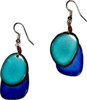 Lightweight Boho Earrings for Women | Tagua Nut, Surgical Stainless Steel, Drop Dangle Earrings | Eco-Friendly