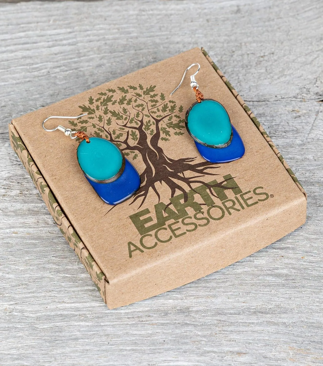 Lightweight Boho Earrings for Women | Tagua Nut, Surgical Stainless Steel, Drop Dangle Earrings | Eco-Friendly