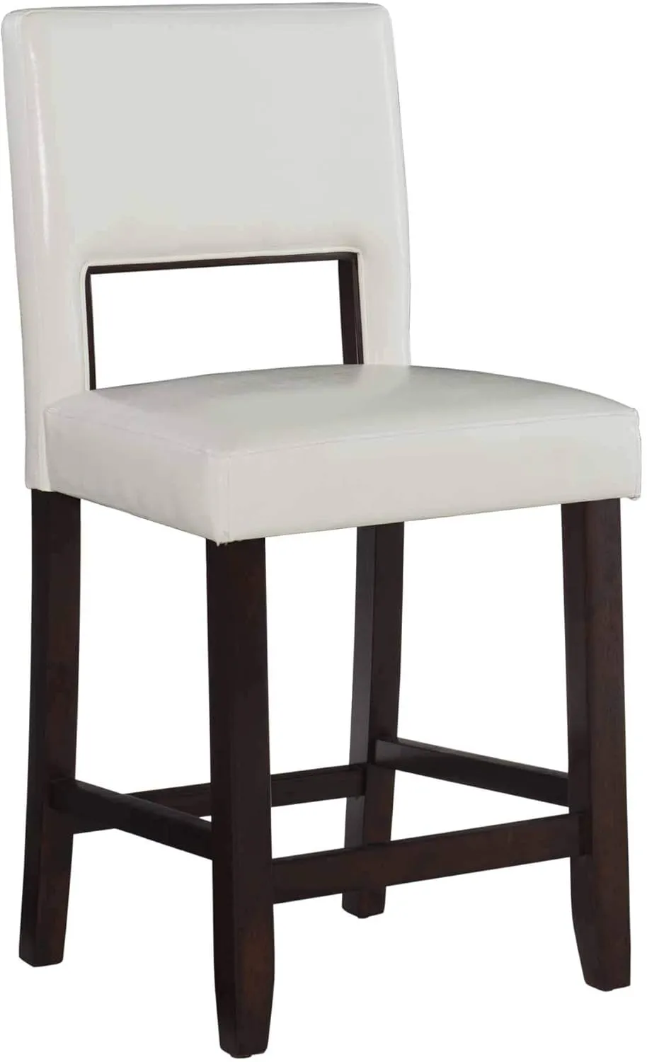 Linon Vega White Stool, Counter Height