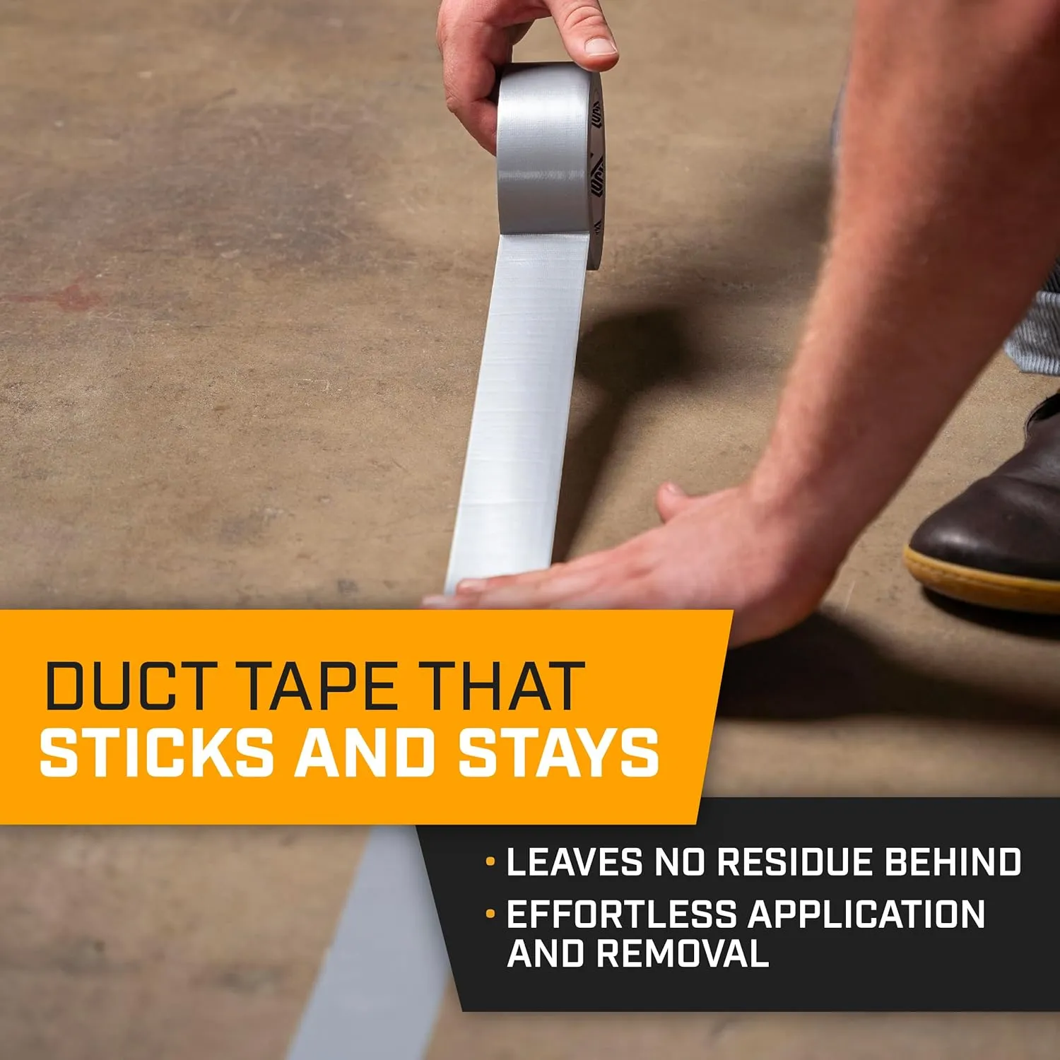 Lockport Silver Duct Tape - 6 Roll Multi Pack - 90 feet x 2 Inch - Strong Duct Tape Heavy Duty - Waterproof - No Residue - Bulk Value - Easy Tear - Industrial Use - DIY Home Repair