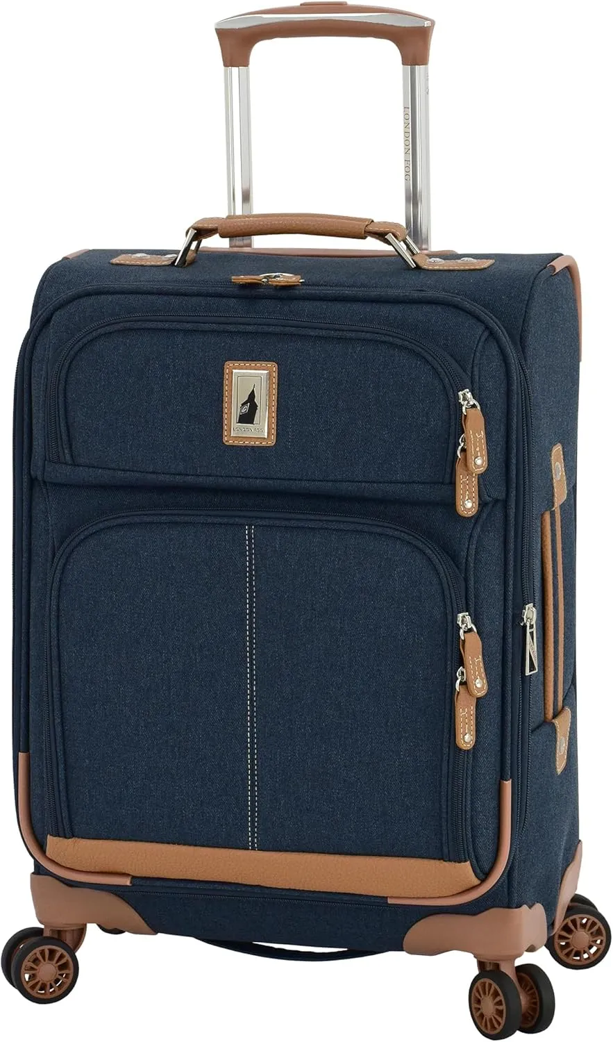 London Fog Wallington Denim 20" Expandable Spinner Carry