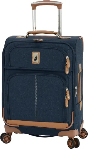 London Fog Wallington Denim 20" Expandable Spinner Carry