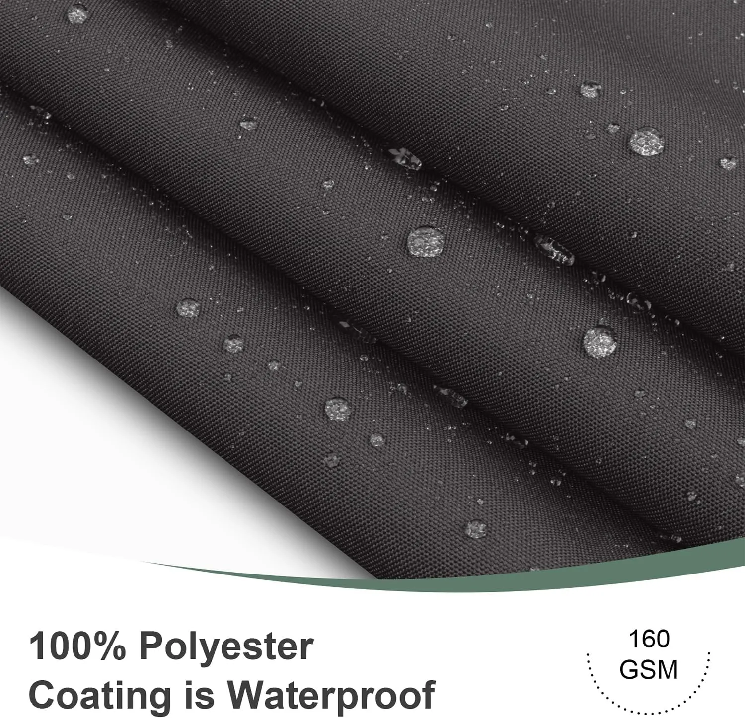 LOVE STORY 3’ x10’ Dark Grey Waterproof Balcony Privacy Screen Cover - Opaque Fence Covering Privacy, 100% Polyester Fabric, UV Protection Shield for Apartment Railing,Outdoor Patio, Deck, Porch