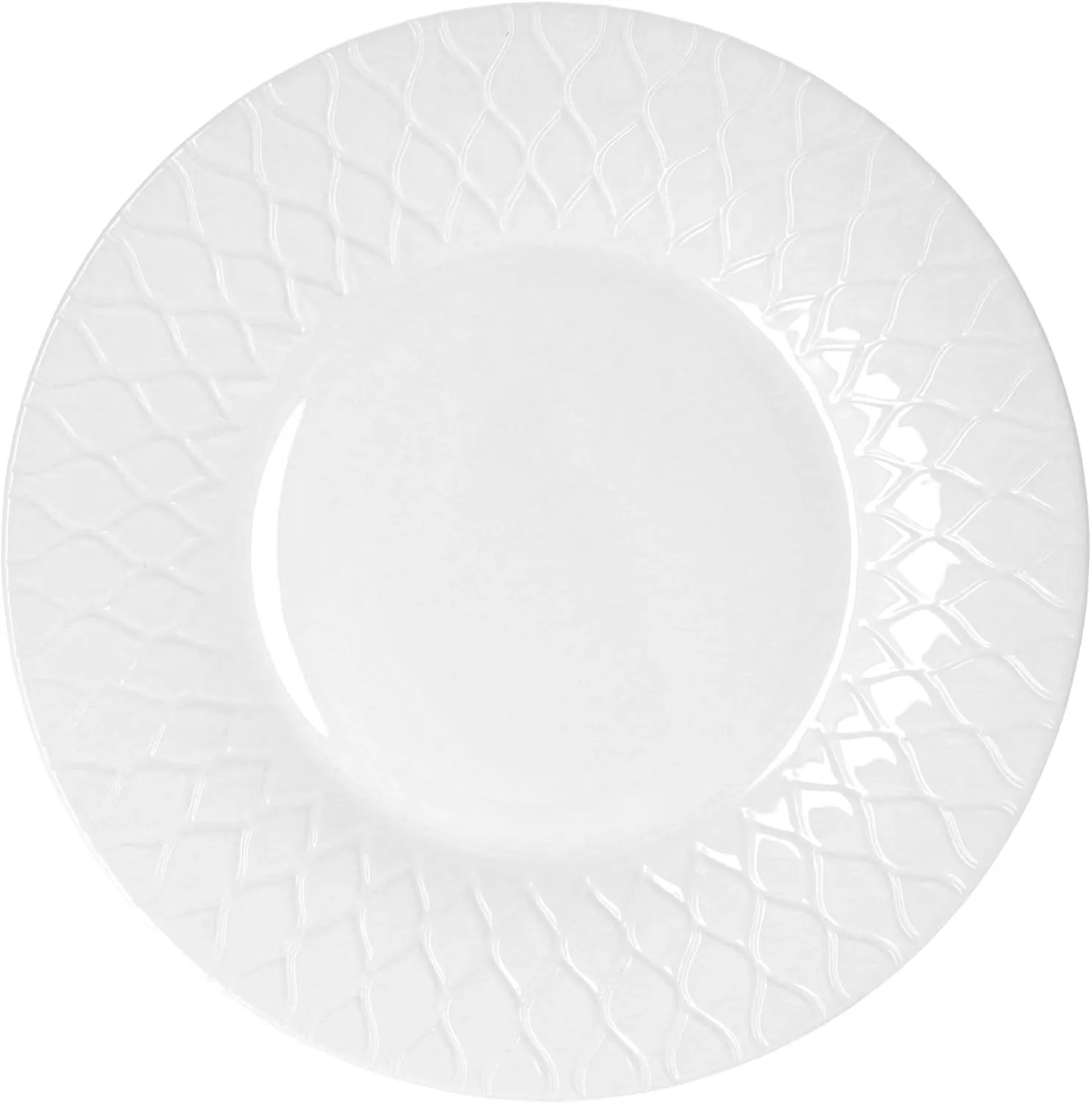 Luminarc Amario 12-Piece Opal Glass Dinnerware Set, White