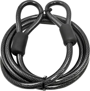 Lumintrail 12mm (1/2 inch) Heavy-Duty Security Cable, Vinyl Coated Braided Steel with Sealed Looped Ends (4', 7', 10', 15' or 30') (7-FT)