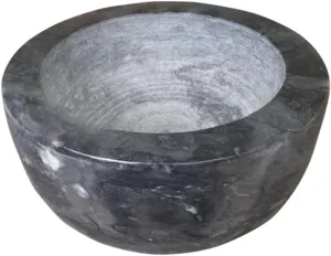 Marble Shaving Bowl，Handcrafted Black Marble Later，Shaving Soap & Cream Bowl for Men，Lather Mug with Interior Grooves Builds a Rich.