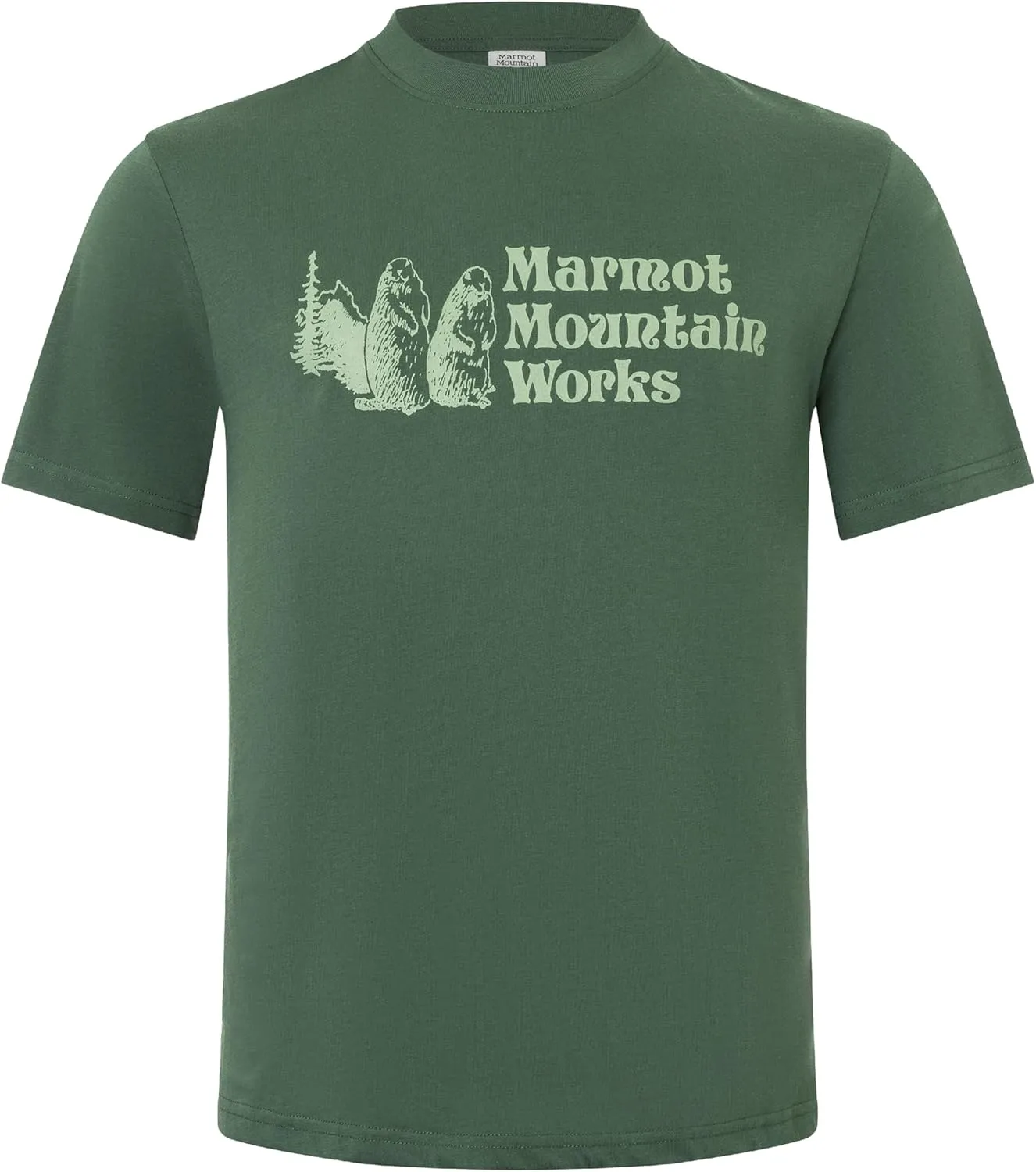 MARMOT Men's MMW Short-Sleeve Tee - Screen Printed Graphic on Soft, Breathable, Eco-Friendly Cotton/Poly Blend