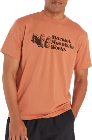 MARMOT Men's MMW Short-Sleeve Tee - Screen Printed Graphic on Soft, Breathable, Eco-Friendly Cotton/Poly Blend