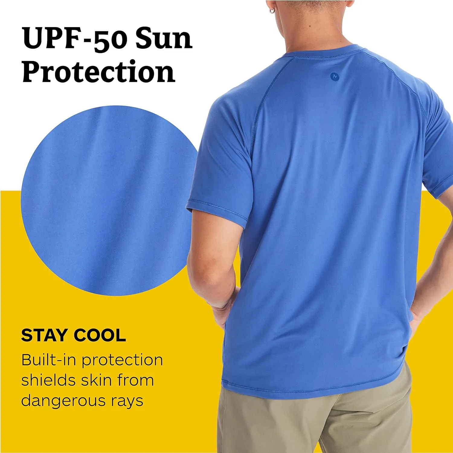 MARMOT Men's Windridge Moisture-Wicking, Eco-Friendly, Breathable, UPF Short Sleeve Shirt