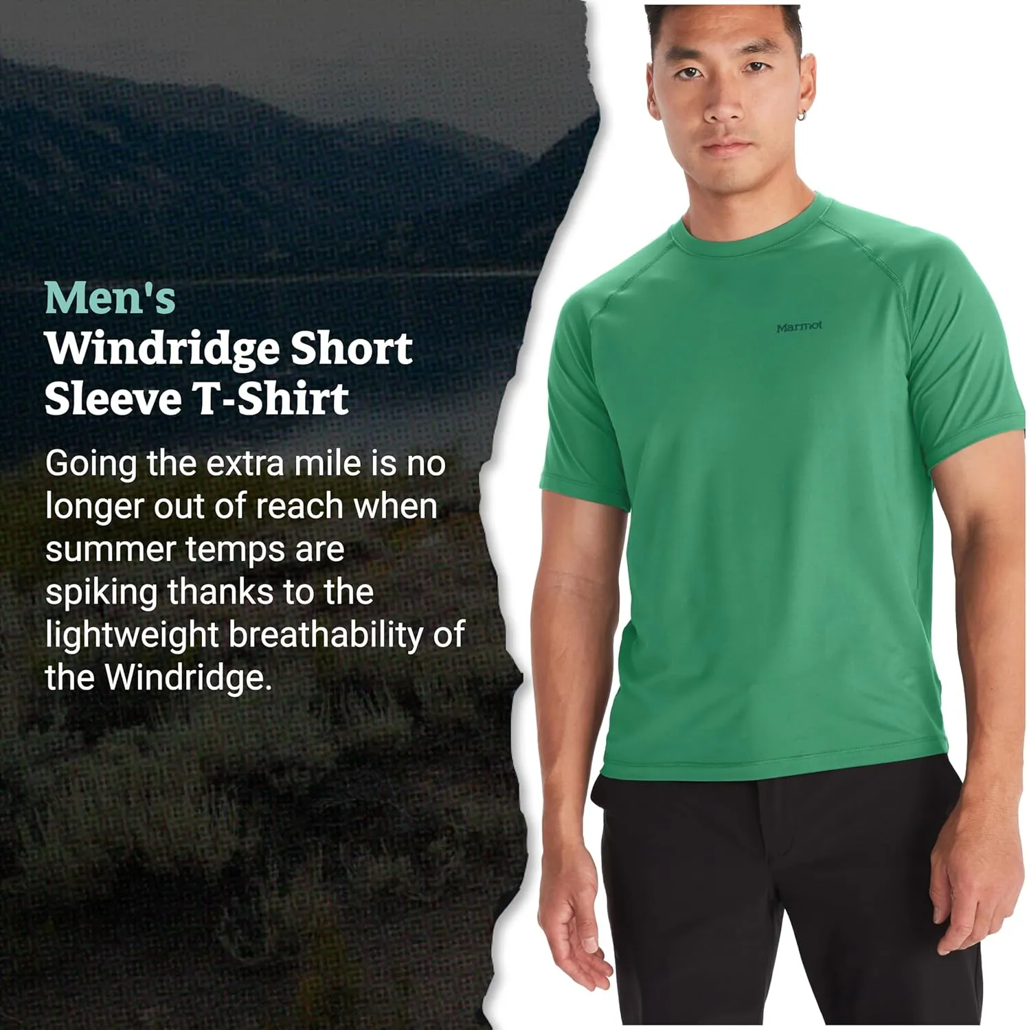 MARMOT Men's Windridge Moisture-Wicking, Eco-Friendly, Breathable, UPF Short Sleeve Shirt