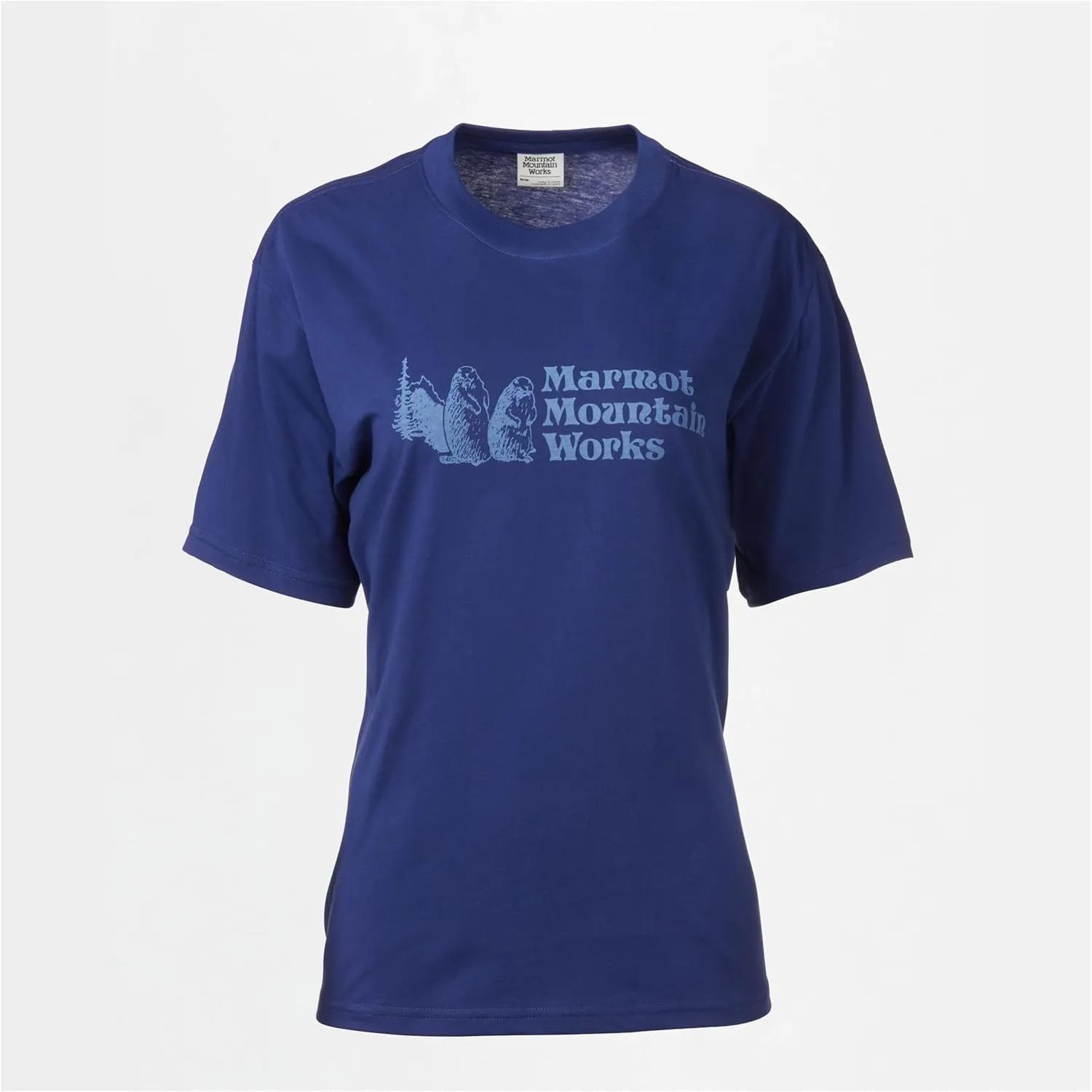 MARMOT Women's MMW Short-Sleeve Tee Shirt - Screen Printed Graphic on Soft, Breathable, Eco-Friendly Cotton/Poly Blend
