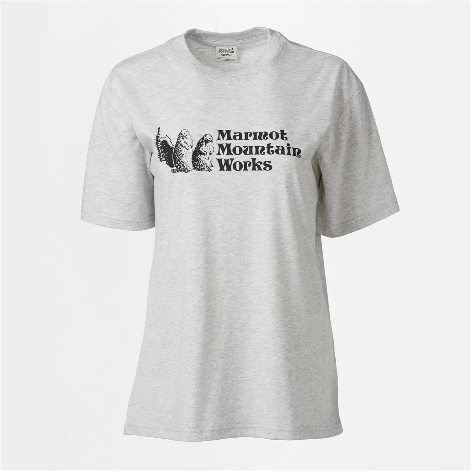 MARMOT Women's MMW Short-Sleeve Tee Shirt - Screen Printed Graphic on Soft, Breathable, Eco-Friendly Cotton/Poly Blend