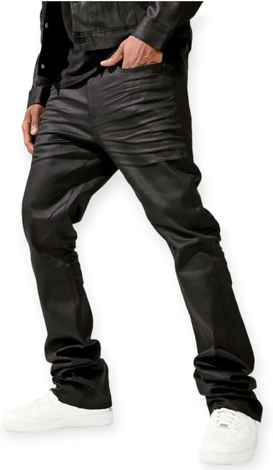 Men Martin Stacked Smooth Criminal Denim 2.0 (Jet Black)