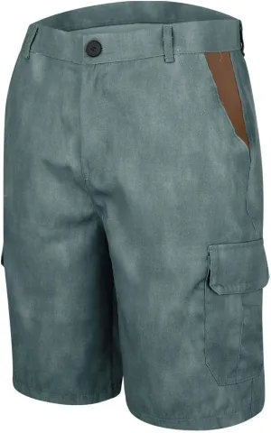 Men's Camo Cargo Shorts Outdoor Relaxed Fit Elastic Waist Sport Shorts Jogger SweatShorts with Multi-Pocket for Men