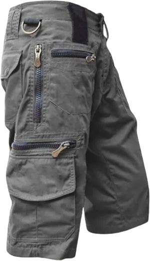 Men's Cargo Shorts Relaxed Fit Camo Short Outdoor Multi-Pocket Cotton Work Shorts Casual Hiking Shorts for Men