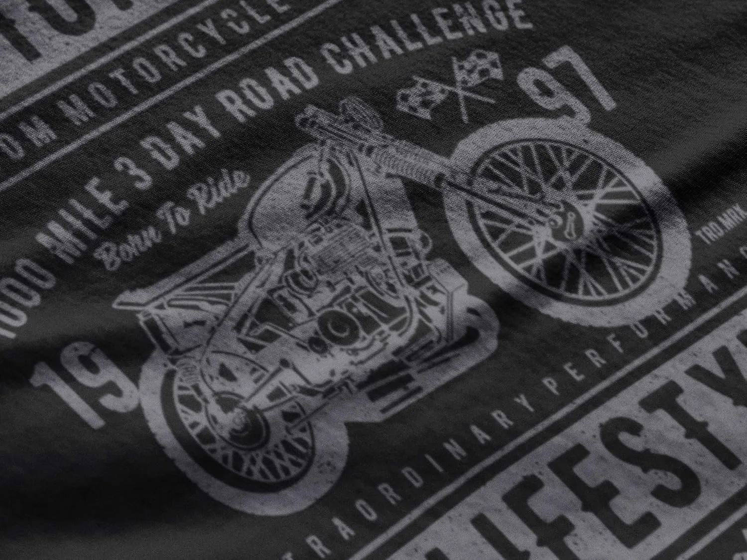 Men's Graphic T-Shirt Motorcycle Speedlands Custom Bike - Speed Way Lifestyle Eco-Friendly Limited Edition Short