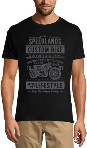 Men's Graphic T-Shirt Motorcycle Speedlands Custom Bike - Speed Way Lifestyle Eco-Friendly Limited Edition Short
