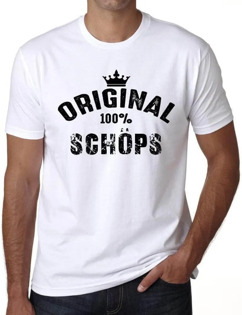 Men's Graphic T-Shirt Original 100% Schöps Eco-Friendly Limited Edition Short Sleeve Tee-Shirt Vintage Birthday Gift Novelty White 4XL