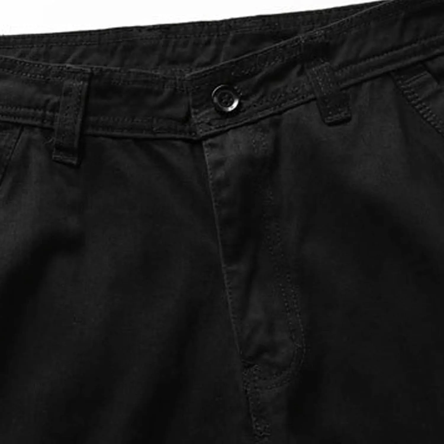 Mens Shorts 5 Inch Inseam Big and Tall Cotton Buckle Zipper Multi Pocket Cargo Shorts Fashion Outddor Work Shorts