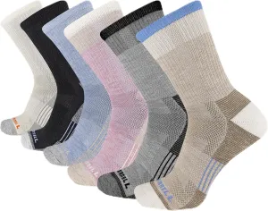 Merrell Unisex Recycled Cushion Low Cut Sock 6 Pair Pack, Gray Assorted, S/M