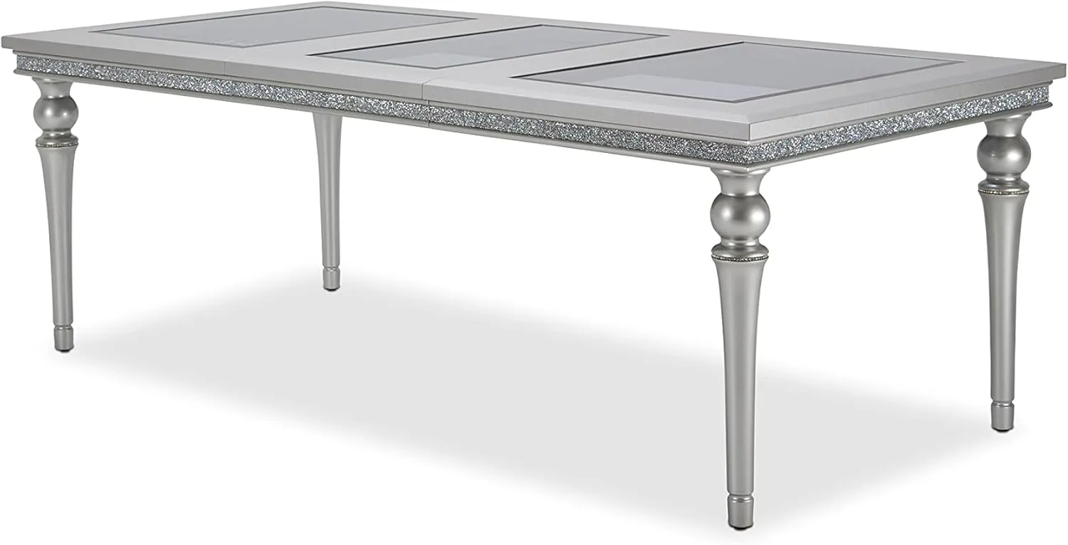 Michael Amini Melrose Plaza Table, Extra Large, Dove